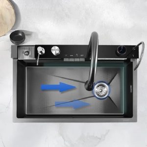 سینک ظرفشویی پیانویی هوآدیائو استیل