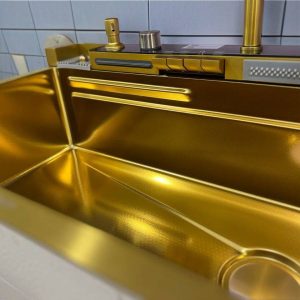 سینک ظرفشویی پیانویی پنج کلید طلایی هوآدیائو